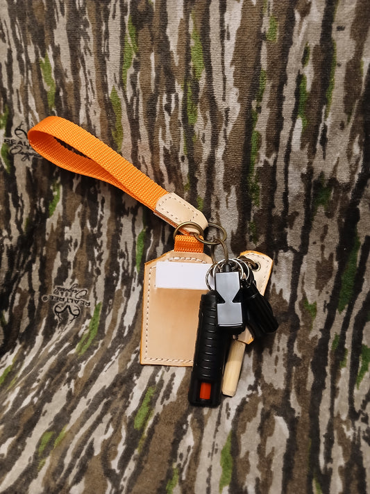 Hunter Orange safety keychain