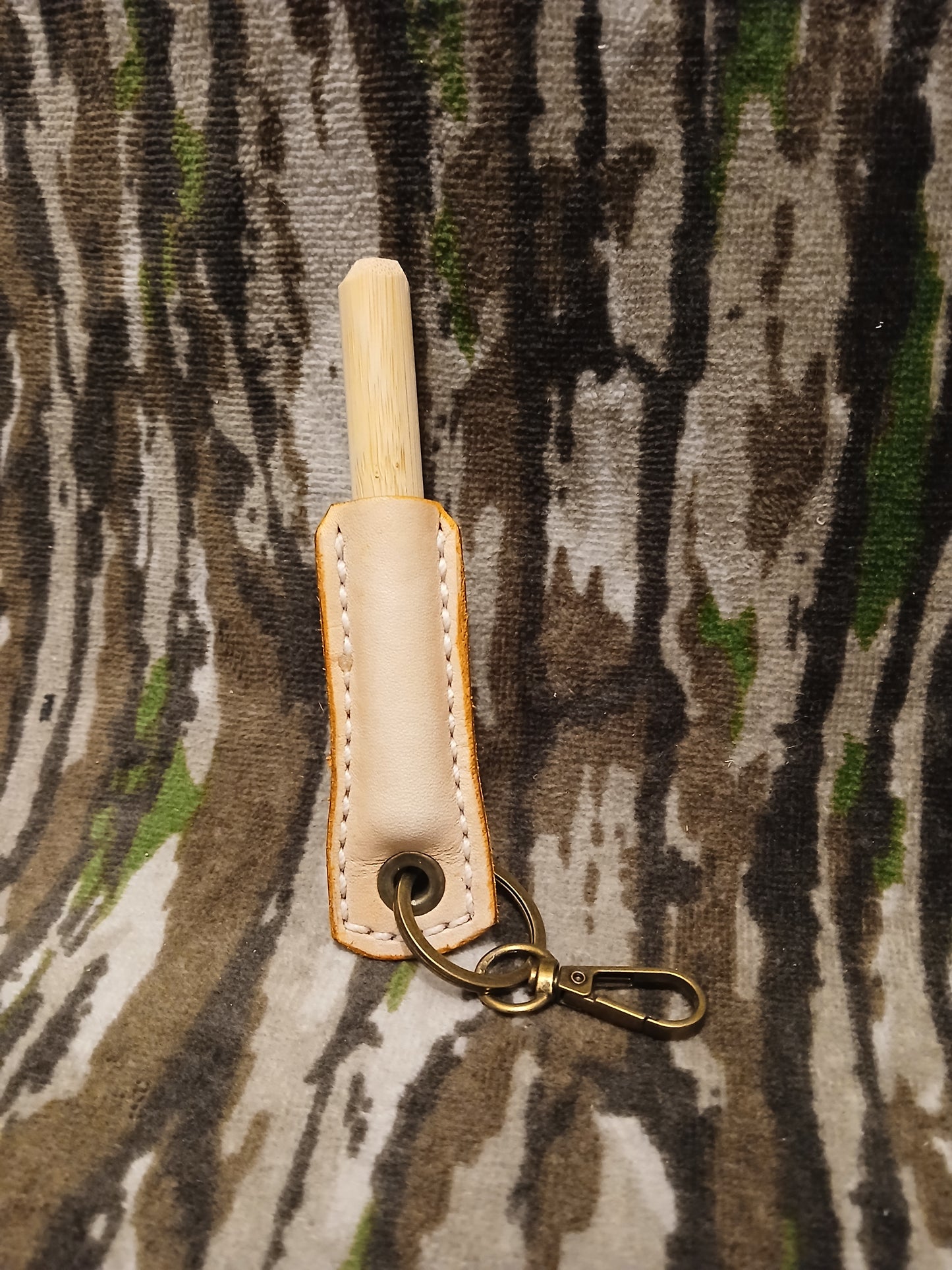 Hunter green safety keychain