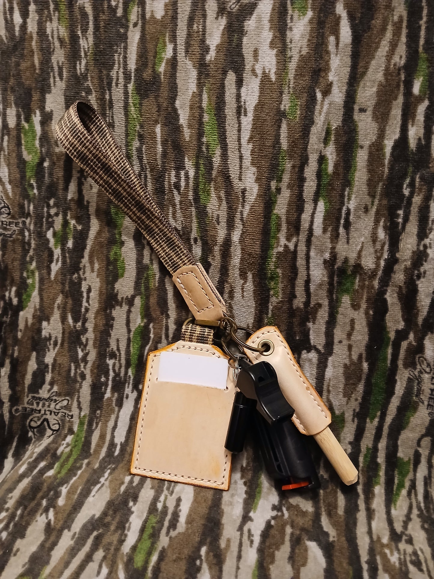 Camo safety keychain