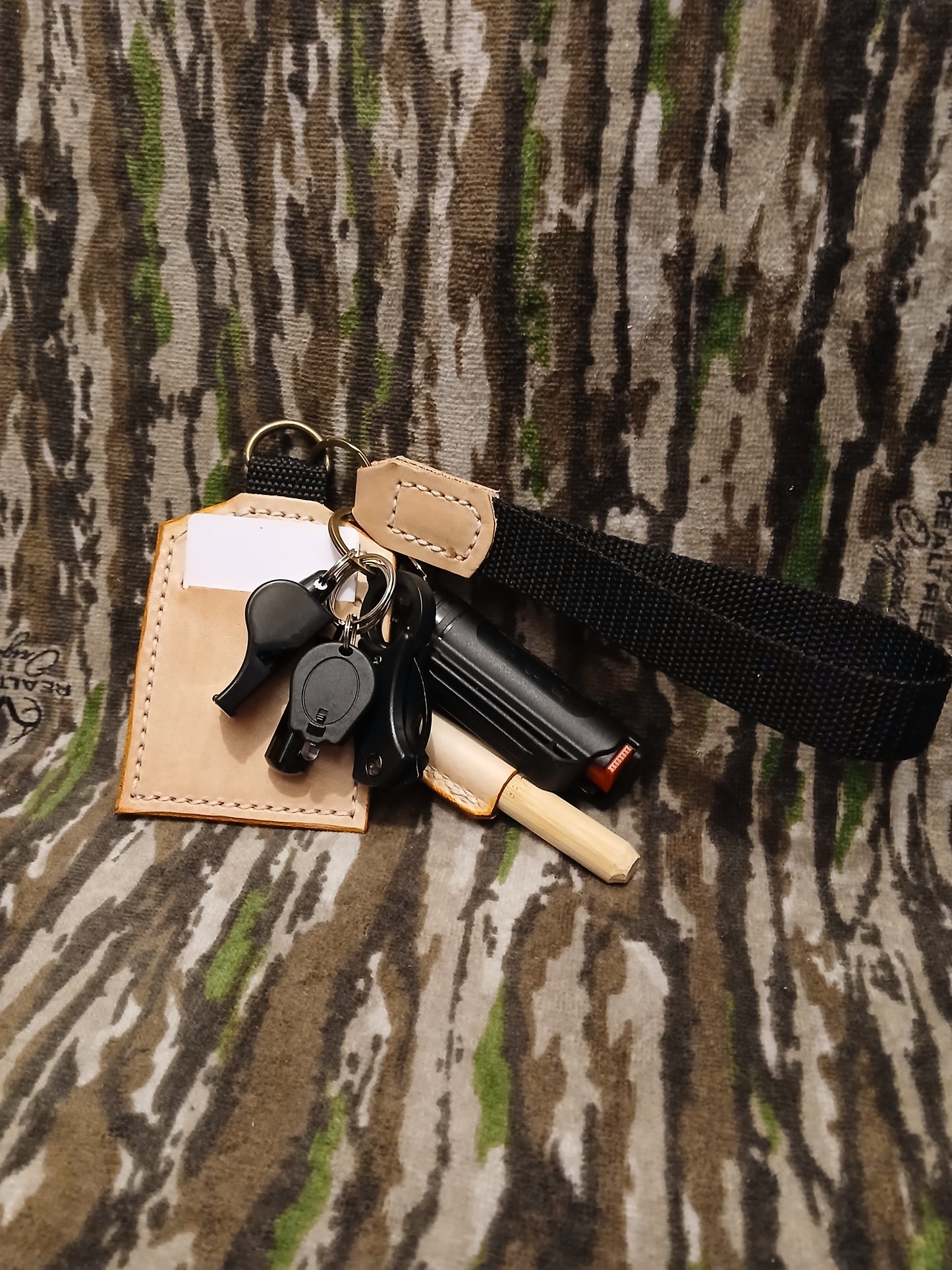 Black safety keychain