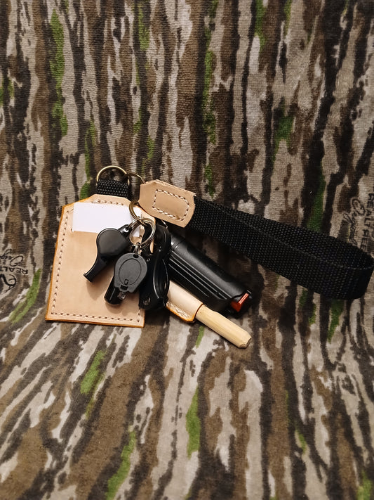 Black safety keychain