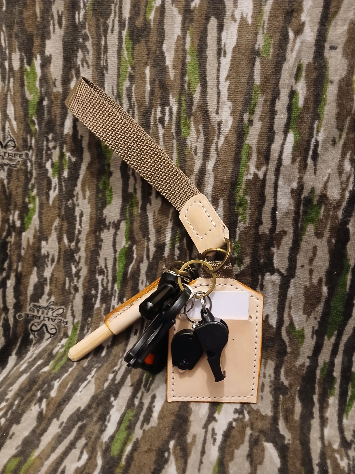 Tan self defense keychain