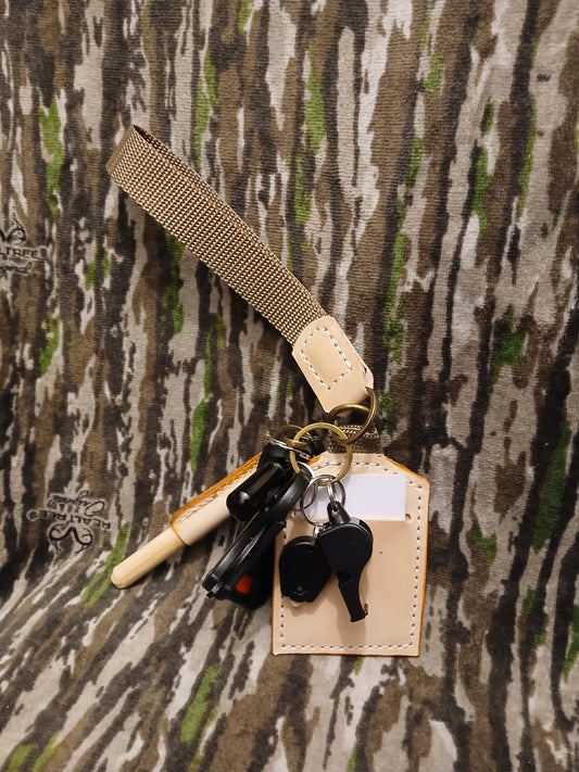 Tan self defense keychain